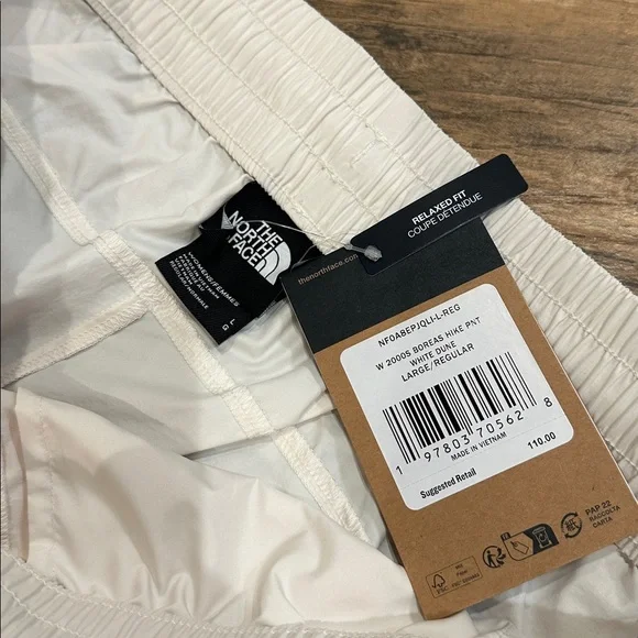 The North Face Boreas Hike Pants women’s white dune large NWT - Picture 5 of 8